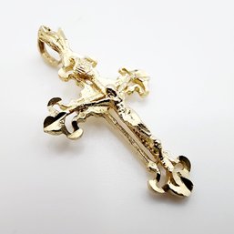 14k Gold Vintage Crucifix/Cross Pendant 1.13g