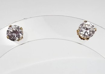 Tourmaline 14K Gold Earrings 1.4 G Approximately 1.7 TCW