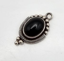 FAS Onyx Sterling Silver Pendant 1.7 G