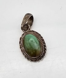 Turquoise Sterling Silver Pendant 2.8 G