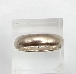 'CW' Sterling Silver Wedding Ring Size 8 4.4 G
