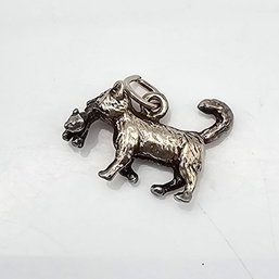 Sterling Silver Mama Cat And Baby Charm 3.3 G