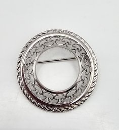 Danecraft Sterling Silver Wreath Brooch 4.4 G