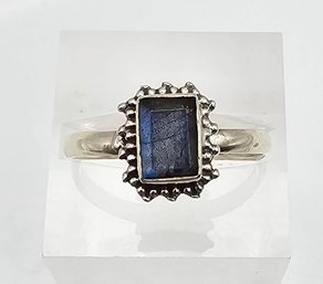 Labradorite Sterling Silver Ring Size 8 2 G