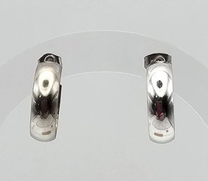 Sterling Silver Hoop Earrings 5.4 G