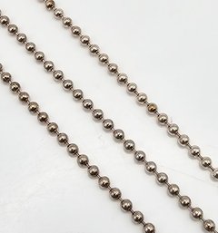 Italy Sterling Silver Ball Chain Necklace 11.6 G