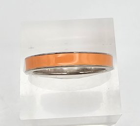 'ARD' Enamel Sterling Silver Ring Size 6.5 2.9 G