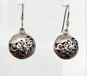Sterling Silver Drop Dangle Earrings 3.3 G
