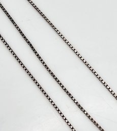 Sterling Silver Box Chain Necklace 3.4 G