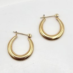 'Ma' 14K Gold Hoop Earrings 1 G