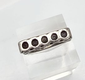 Sterling Silver Modernist Ring Size 7.25 6.8 G