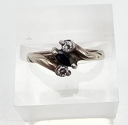 Topaz Sterling Silver Cocktail Ring Size 4.75 2 G