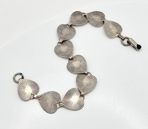 BEAU Sterling Silver Heart Bracelet 8.9 G
