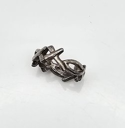 'NF' Sterling Silver Ring Size 5 4 G