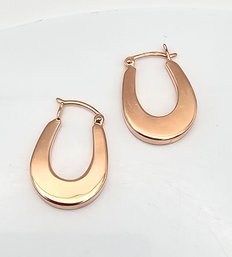 Ross Simons Rose Gold Over Sterling Silver Hoop Earrings 5.5 G