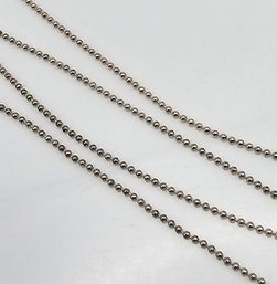 Sterling Silver Ball Chain Necklace 1.4 G