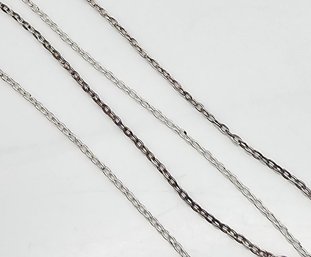 Sterling Silver Cable Chain Necklace 0.9 G