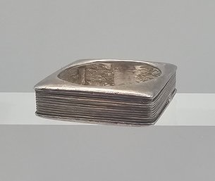 Sterling Silver Modernist Ring Size 7.25 7.3 G