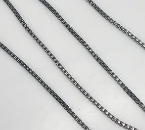 Sterling Silver Box Chain Necklace 2.7 G