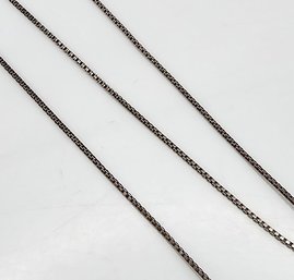 Sterling Silver Box Chain Necklace 1.8 G