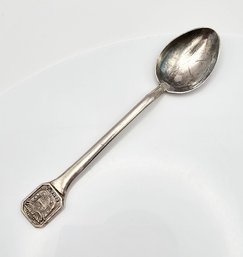 'E' Sterling Silver Souvenir Spoon Panama 14.1 G