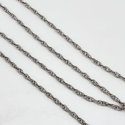 Sterling Silver Twist Chain Necklace 1.5 G