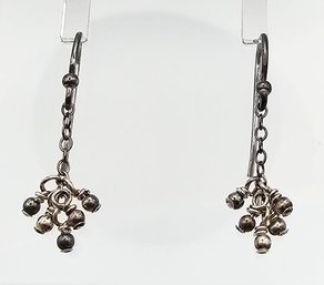 'Sam I Am' Sterling Silver Drop Dangle Earrings 1.2 G