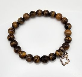 'RJ' Tigers Eye Sterling Silver Bracelet 19.2 G