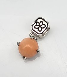 'SU' Coral Sterling Silver Pendant 2.4 G