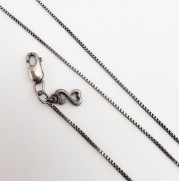 NC Sterling Silver Box Chain Necklace 1.8 G