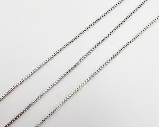 Sterling Silver Box Chain Necklace 2 G