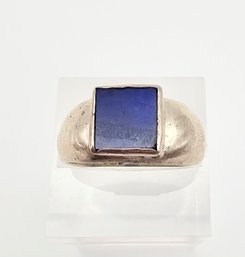 Lapis Sterling Silver Ring Size 8.5 4.9 G