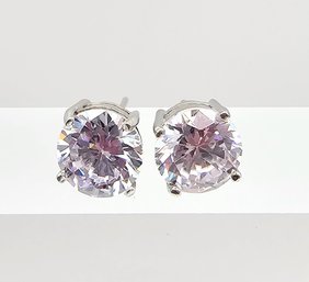 FAS Rhinestone Sterling Silver Earrings 2.5 G