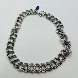 Sterling Silver Double Curb Chain With Unknown Markings, 10.87g