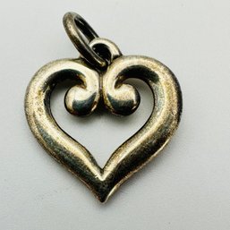 Sterling Silver Heart Pendant Engraved AVERY 5.00 G.