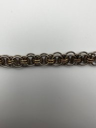 Sterling Bracelet Interlocking Circle Chain 17.33g