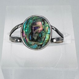 TASHO,3 ABALONE, Sterling Silver Ring Size 6. 1.01g