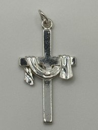 Beautiful Sterling Silver Cross Pendant, 2.25 G.