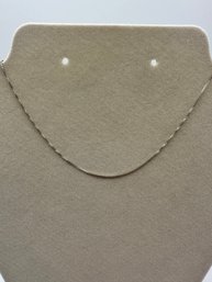 KEZEF  Italy, Sterling Silver Delicate Box Chain, Short, 1.49 G.