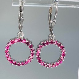 SPINEL Sterling Silver Small Open Hoop Earring, 3.92G