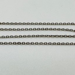 Sterling Silver Cable Link Chain Necklace, 1.37 G.