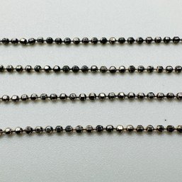 Italy-BS Sterling Silver Chain With Delicate Small Beads, 1.49 G.