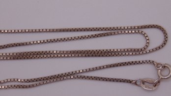 Sterling Box Chain Necklace MSCO 2.5g