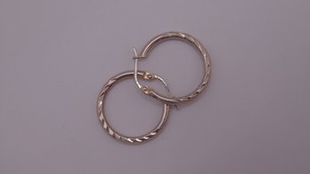 Sterling Hoop Earrings 1.6g