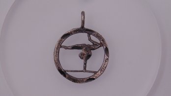 Sterling Gymnast Pendant .9g