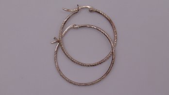 Sterling Hoop Earrings 2.9g