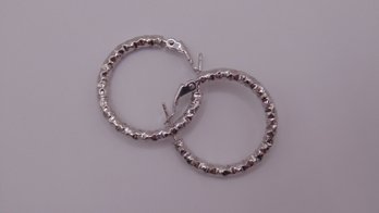 Sterling Hoop Earrings 3.0g