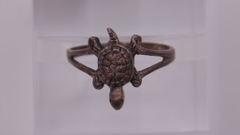 Sterling Turtle Ring Size 5.5, 1.5g