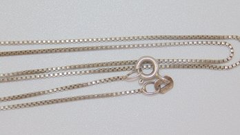 Sterling  Box Chain Necklace 1.7g