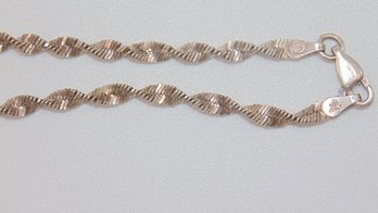 Sterling Singapore Chain Bracelet 3.2g